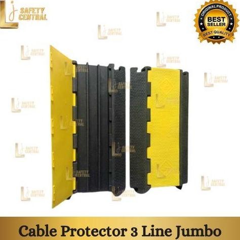 Speed Bump Cable Protector Pelindung Kabel 3 Line Jumbo Cable Ramp