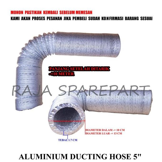 ~~~~~] ADH5 PIPA FLEXIBLE DUCTING / FLEXIBLE ALUMINIUM DUCTING / ALUMINIUM DUCTING HOSE 5"