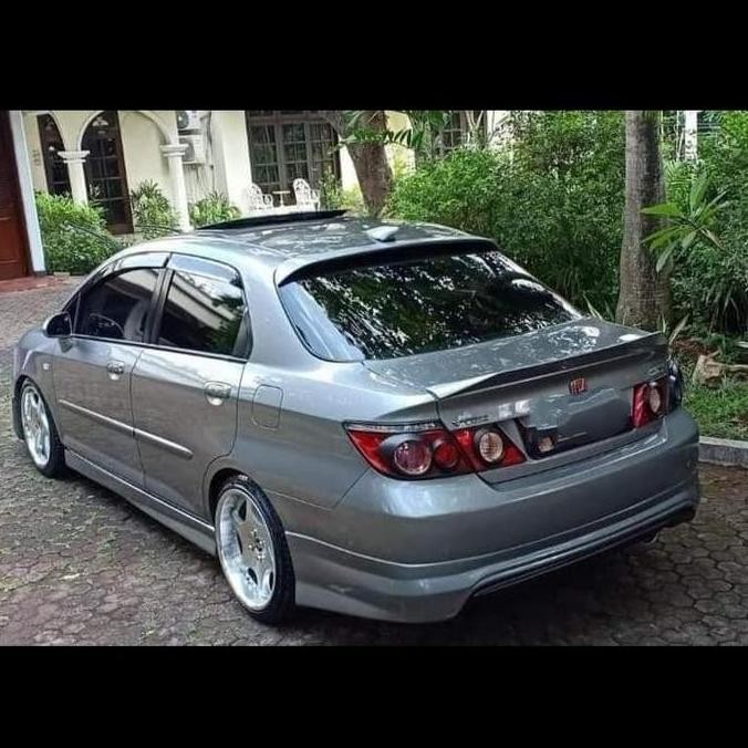 Visor rear visor honda city thn 2003-20 fiber glass warna hitam dop