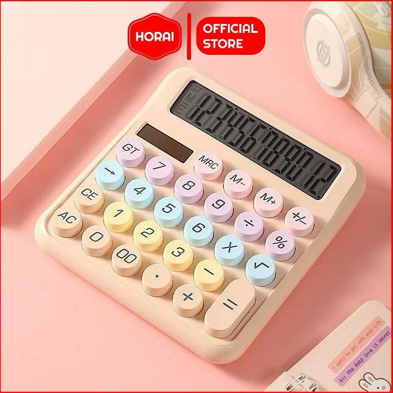 

(1 PCS) Calculator Warna Aesthethic Kalkulator Jumbo 12 Digit Baterai Solar Lucu Unik Nugi