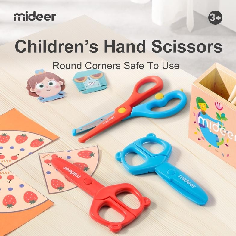 

Mideer Kids Safety Scissors Gunting Anak Belajar Menggunting yg Aman Mainan Edukasi Anak Nugi