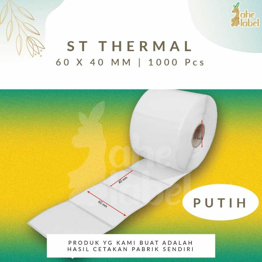 

Label Barcode Thermal 60X40 MM ISI 1000 PCS Nugi