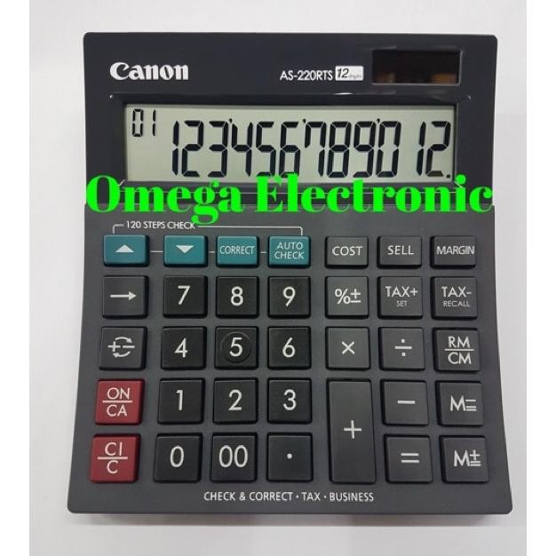 

Canon AS-220RTS Calculator - Check & Correct Kalkulator Desktop Meja AS 220RTS Nugi