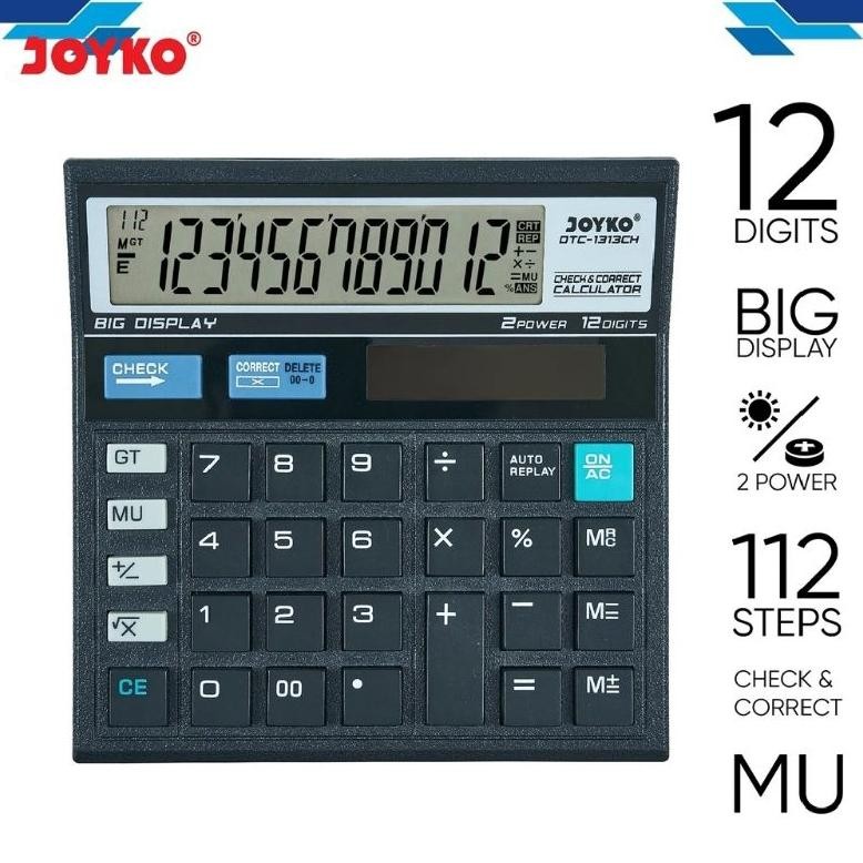 

Kalkulator Joyko DTC-1313CH 12 Digit ( 1pcs ) Nugi