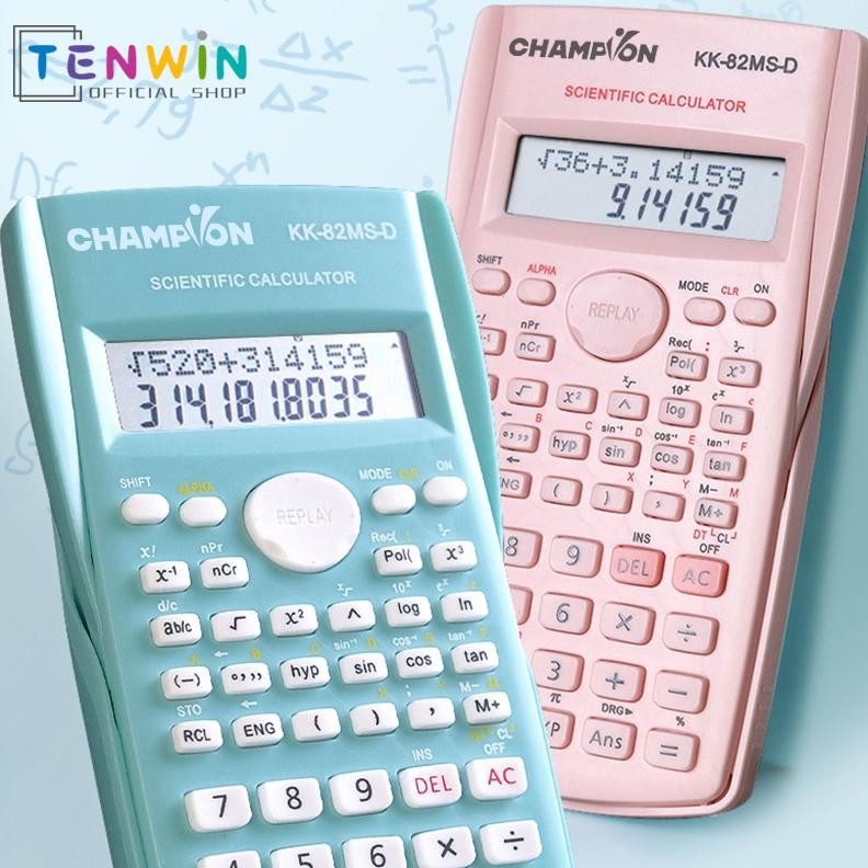 

Champion Kalkulator Color Function Scientific Kalkulator 24 Fungsi Kalkulasi 5 Warna 1700 scientific calculator -Tenwin Nugi