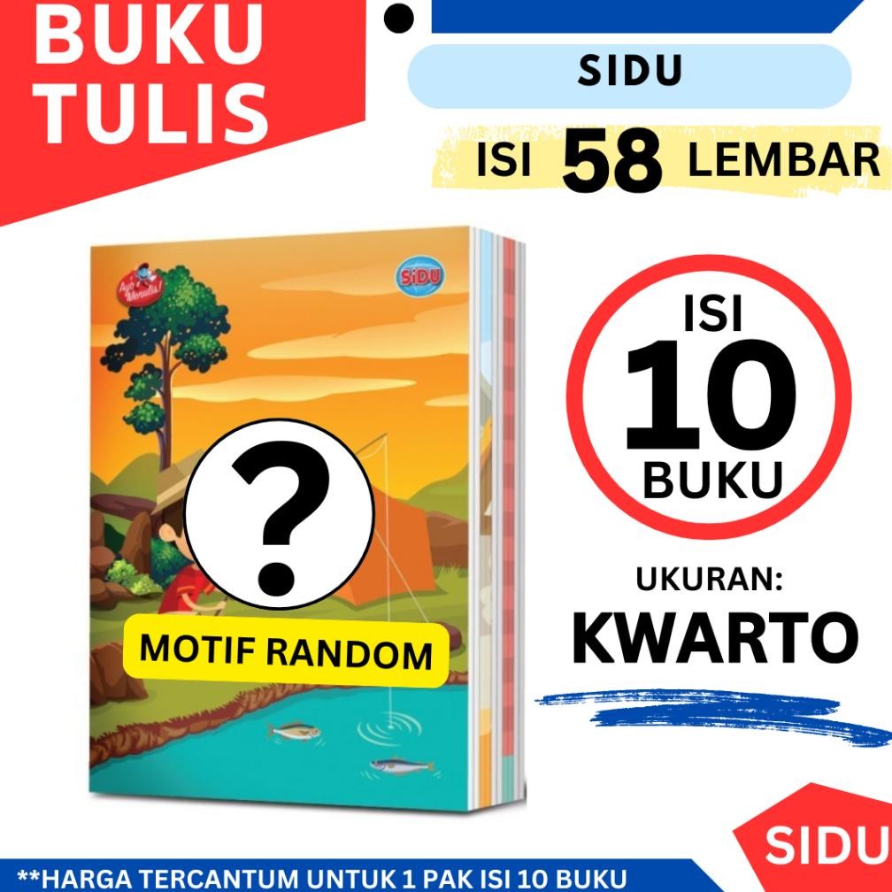 

Buku Tulis SIDU / SINAR DUNIA 58 Lembar ukuran Kuarto A5 (1 Pak Isi 10 Buku) Nugi