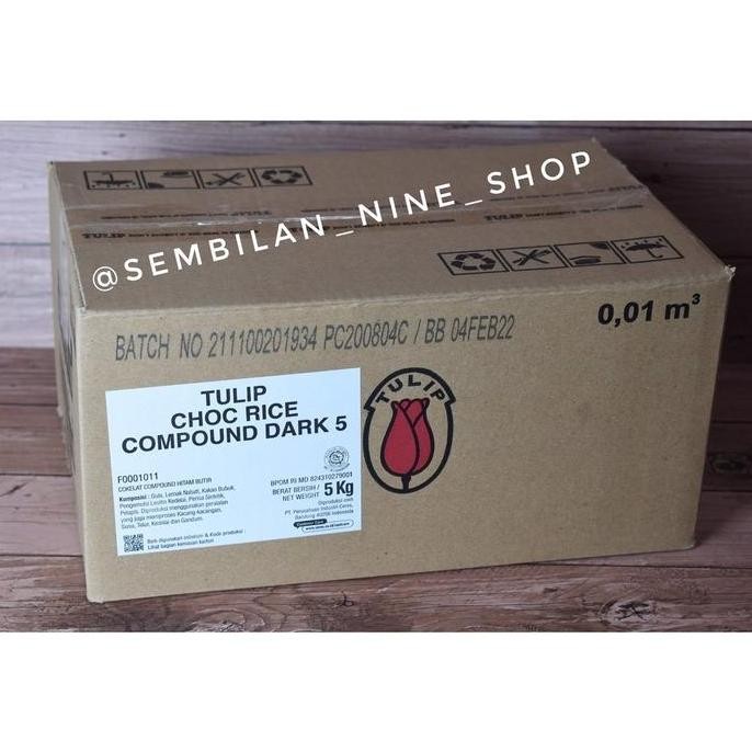 

Tulip Chocorice Dark 5 Kg Meses Meises Ceres Cokelat Chocolate Coklat Hitam Butir Compound