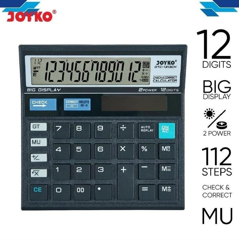 

Kalkulator Joyko DTC-1313CH 12 Digit ( 1pcs ) Nugi