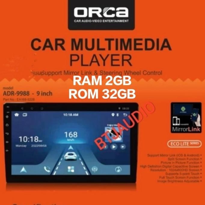 HEAD UNIT TAPE TV MOBIL ANDROID TOYOTA VIOS/LIMO 20-2012 LAYAR 9"