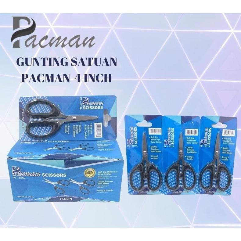 

GROSIR 1box(12pcs) Pacman Gunting 4inch gunting kecil Nugi