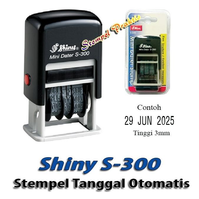 

Stempel Tanggal Otomatis 3mm Shiny S-300 Self-Inking Nugi