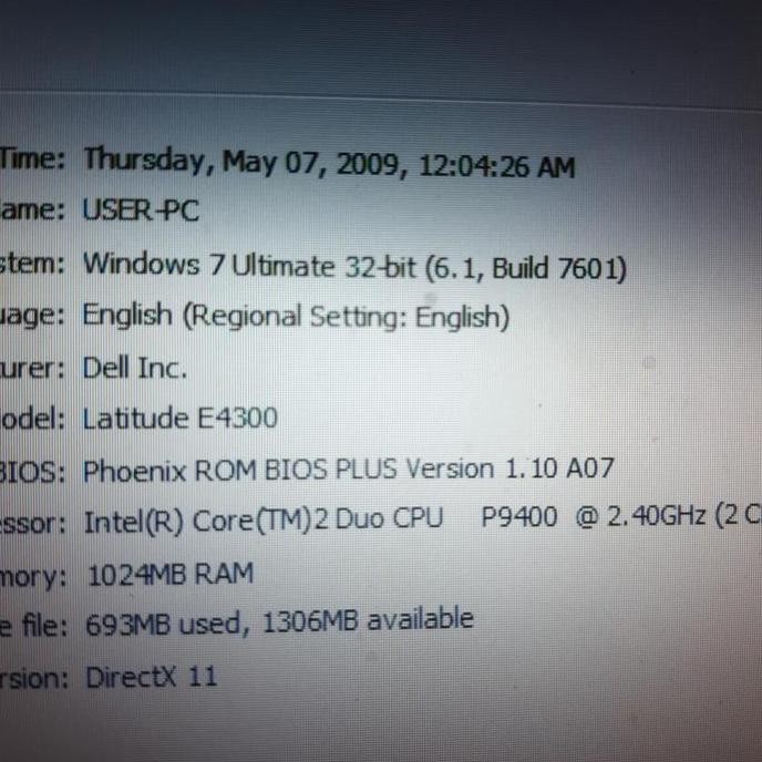 Jual dell latittude e4300 laptop