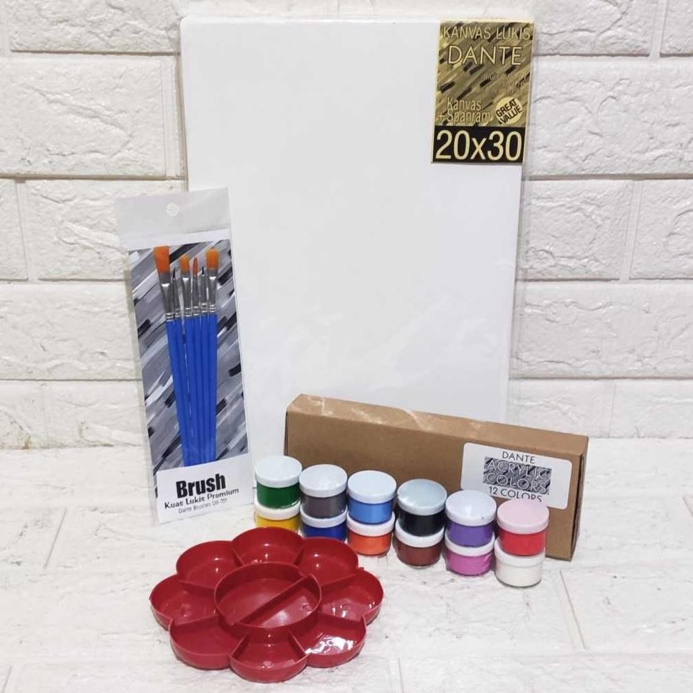

Paket Melukis Set Kanvas 20x30 Palet Kuas Nugi