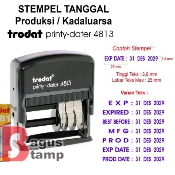 

Stempel Expired / Tanggal Kadaluarsa FREE Tinta 25ml Trodat 4813 Nugi
