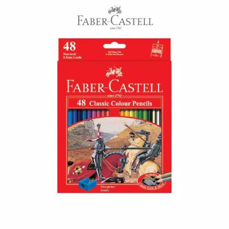 

Pensil warna Faber Castell 48 warna classic panjang ( 1set/48wrn ) Nugi