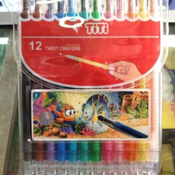 

Crayon Titi Putar 12 warna / twist crayon Nugi