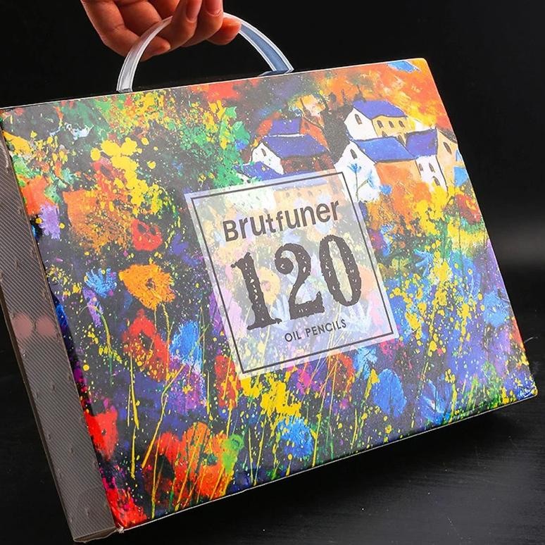 

Pensil Warna 120 Brutfuner Painting Oil & Water Pencil Artist Color Pencil Set Nugi