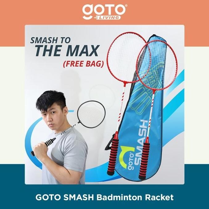Tersedia Goto Smash Raket Badminton - Raket Bulutangkis Original Alat Olahraga Ringan