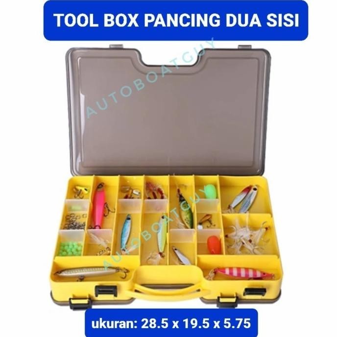 Tool Box Kotak Umpan Pancing Dua Sisi ( Double Side Lure Box )