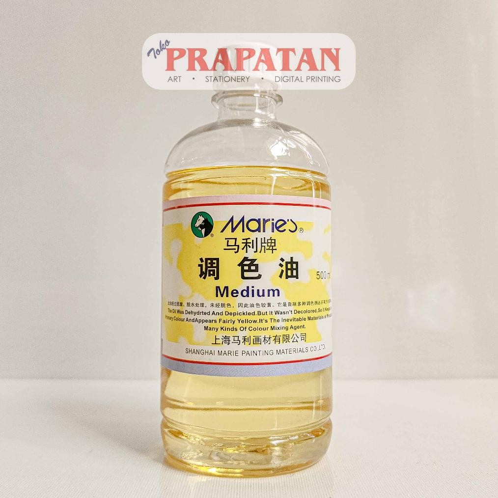 

Maries Painting Medium For Oil Color 500ml 727 | Medium Cat Minyak Nugi