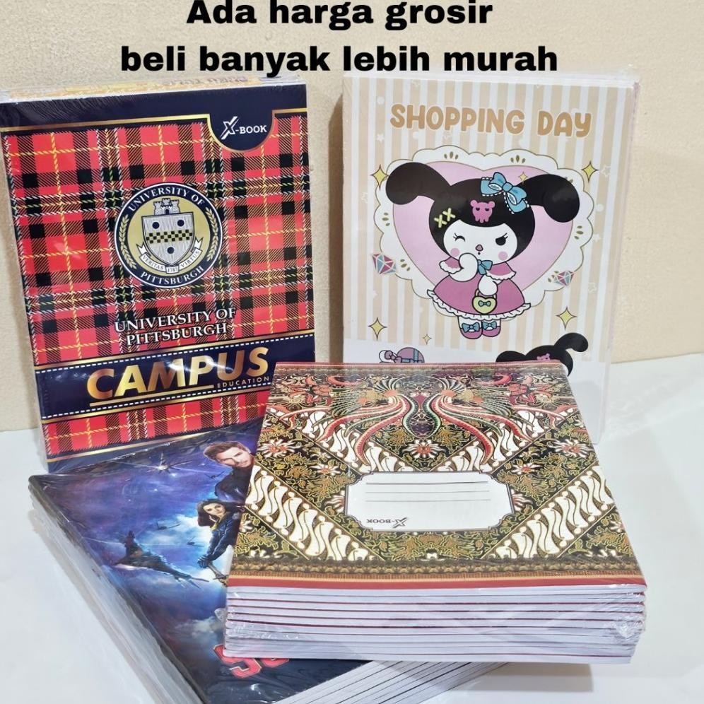 

GG Buku Tulis X-Book kwarto /Kecil 38 Lembar(10bk) / Buku Catatan / Buku Sekolah Bergaris Nugi