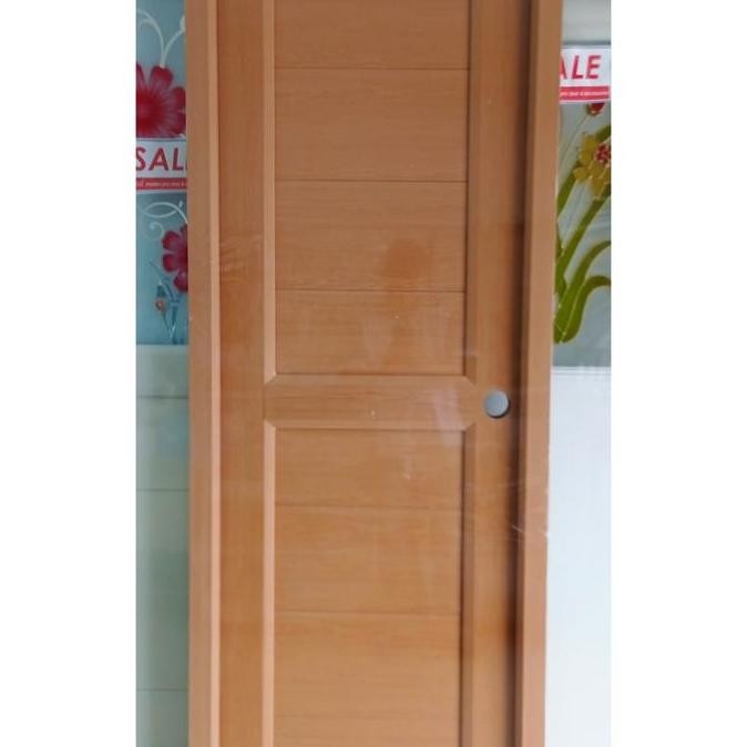 Pintu Kamar Mandi Pvc Crystal Custom Order Fullpanel Coklat