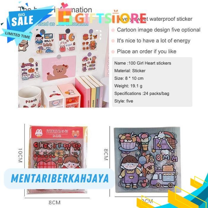 

20/25 PCS STIKER MOTIF KARTUN/STICKER WATERPROFF TAHAN AIR LUCU ANTI AIR DEKORASI POLA KECIL HANDBOOK SCRAPBOOK DIY-GS BY MENTARI BERKAH JAYA
