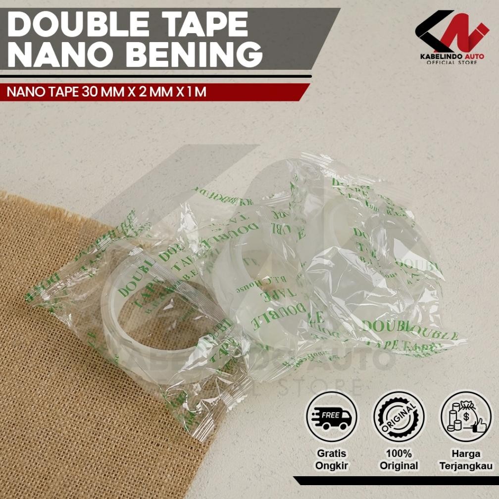 

Rd1- Double Tape Nano Bening Tahan Air 30Mm X 2Mm X 1M (P) High Quality