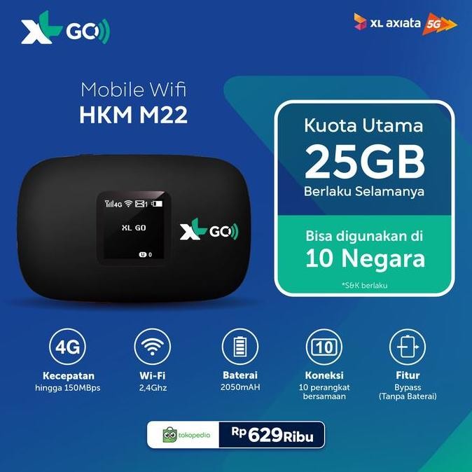 TERMURAH - MODEM HKM M22 XL GO MODEM WIFI 4G LTE HKM M22 XL UNLOCK
