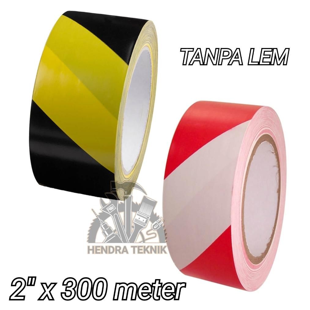 

Rd1- Police Line Hitam-Kuning Merah-Putih Garis Polisi 2 Inchi X 300Meter Pita Pembatas Savety 50Mm