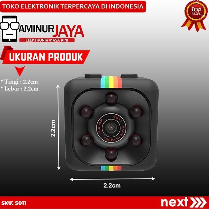 GIS Mini Action Camera SQ11 Camcorder Spycam Kamera Indoor Outdoor CCTV Wireless Mini DV Pengintai P