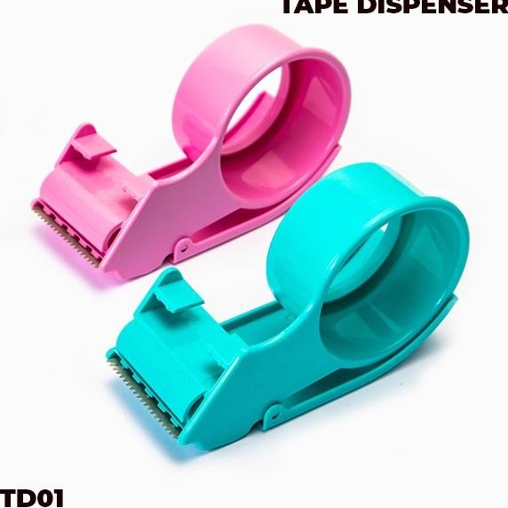 

Rd1- Tape Dispenser Lakban / Tempat Lakban / Tape Cutter Tosca Pink Td01