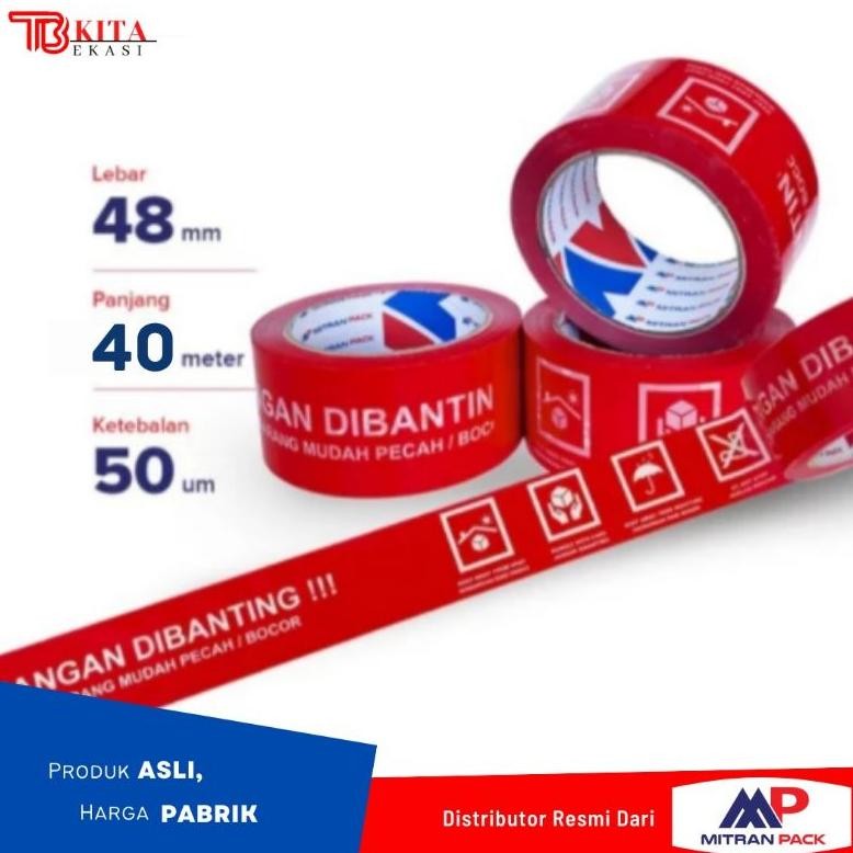 

Rd1- Lakban Fragile Mitran Pack 40 Meter/ Isolasi Fragile Mitran Pack 40 Meter/ Lakban Mitran Pack