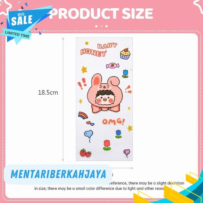

STIKER KARTUN LUCU BERUANG\GADIS\KELINCI STIKER BUKU PEGANGAN BAHAN STIKER DEKORASI TRANSPARAN GELAS AIR ALAT TULIS-GS BY MENTARI BERKAH JAYA