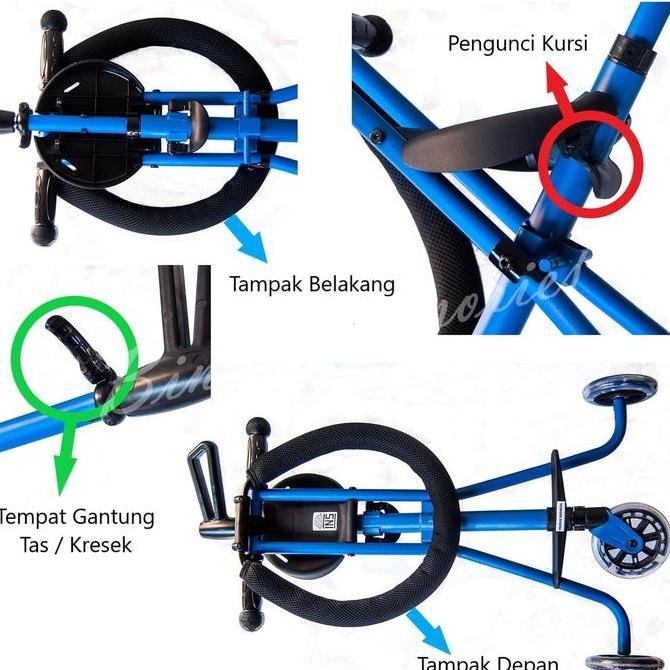 Stroller Anak Trike Lipat Roda 3 Lokal SNI IB0103