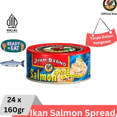 

NO_MORE Ayam Brand - Ikan Salmon Kaleng Spread 24 pcs 160gr