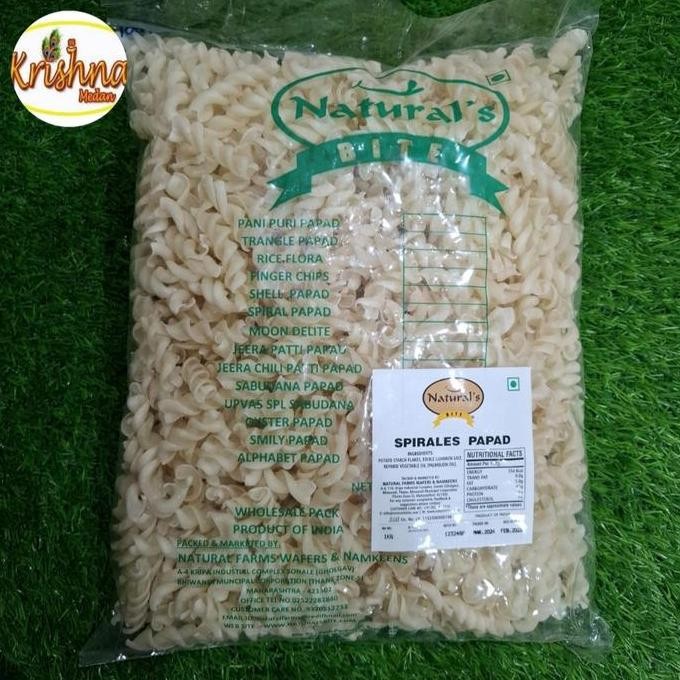 

best produk] Natural's Spirales Papad 1kg
