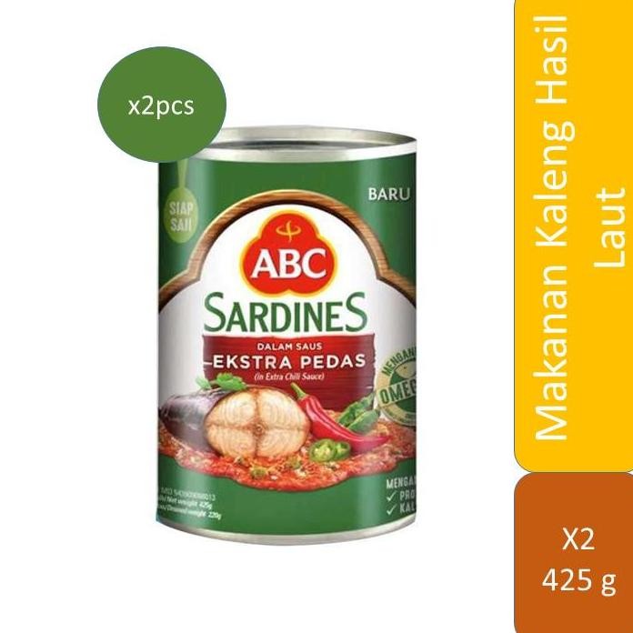 

NO_MORE ABC Sarden Saus Extra Pedas 425 g - 2 Pcs