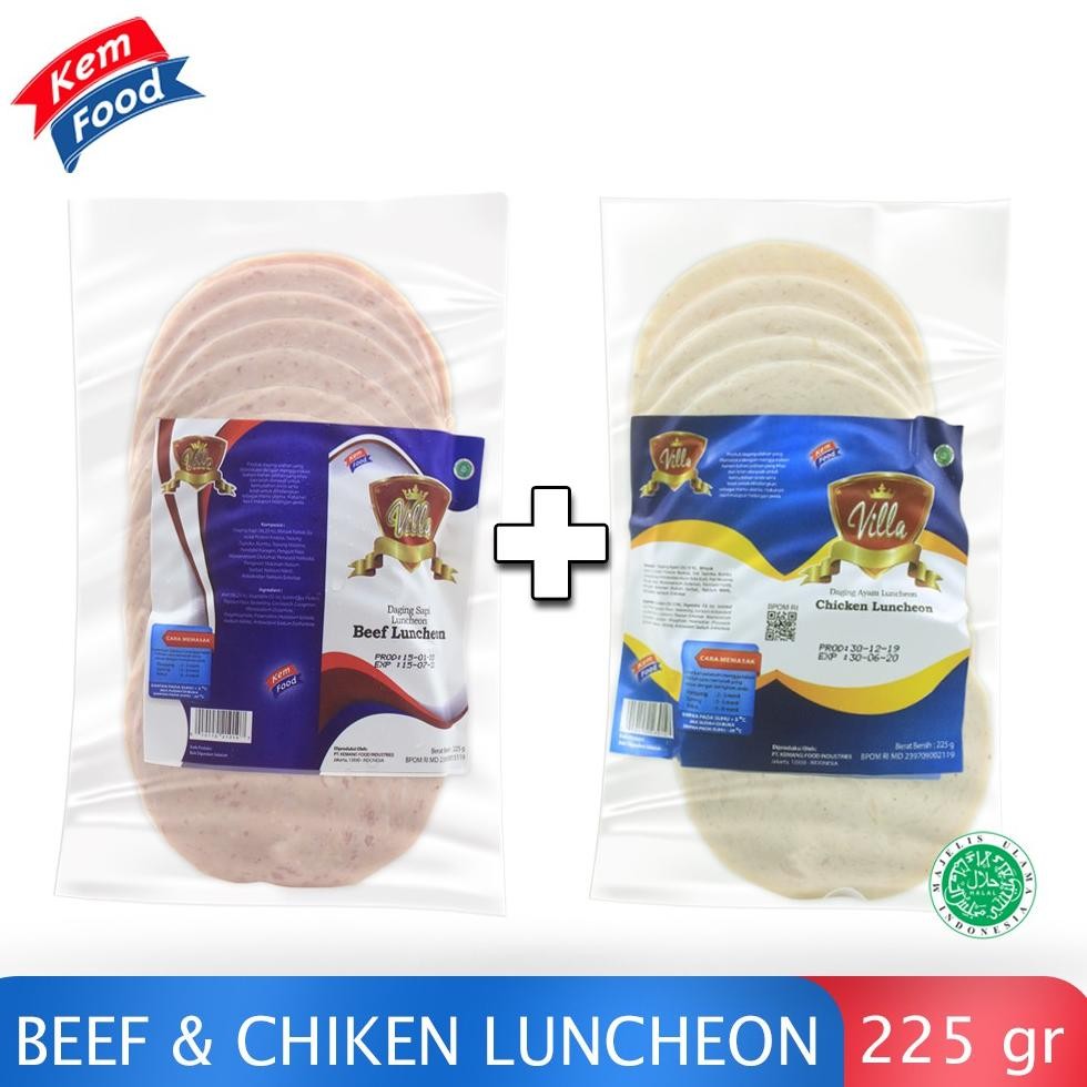 

NO_MORE Villa Paket 2 Pack Beef Luncheon 225gr + Chicken Luncheon 225gr