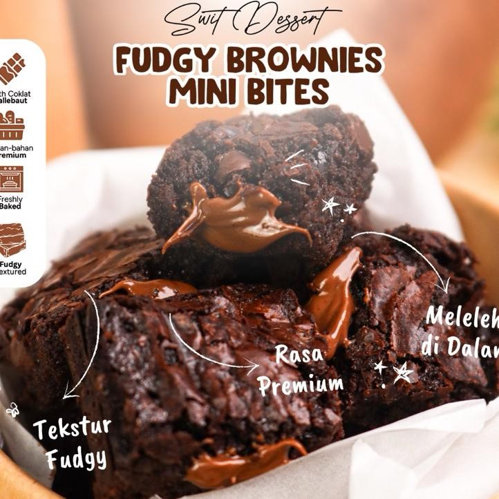 

Fudgy Brownies Mini Bites Hampers Gift Hadiah Kekinian By Swit Dessert