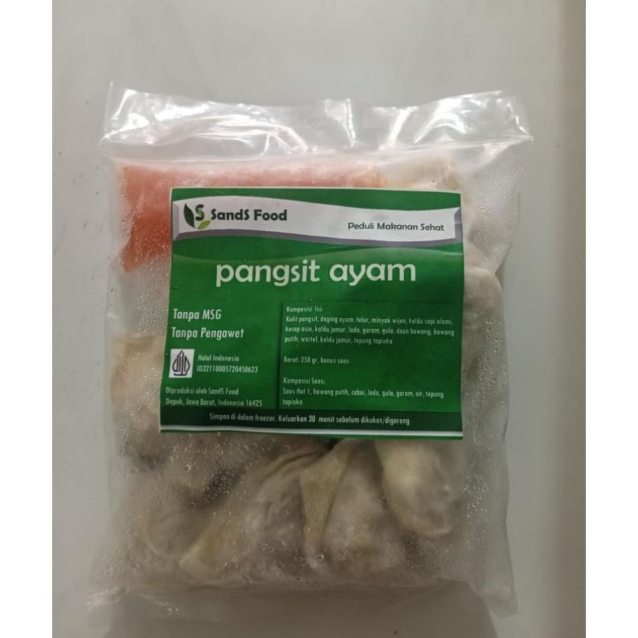 

Sands Pangsit Ayam Isi 10S Makanan Siap Saji 390Gr