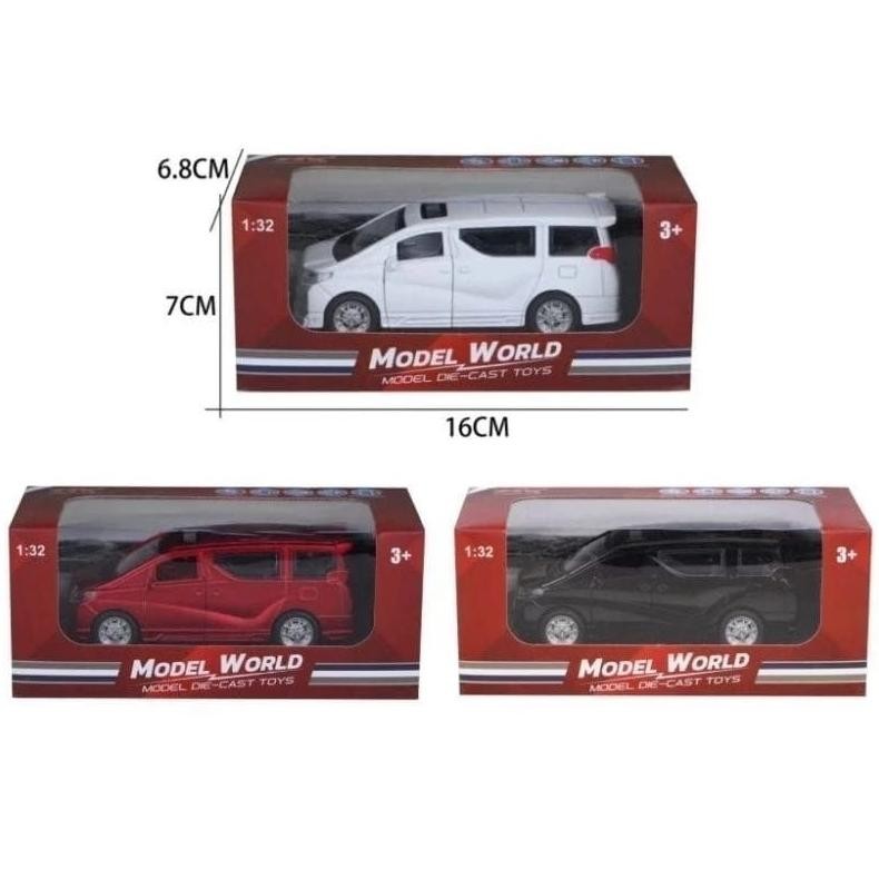 Aw-96 Mainan Anak Mobil Miniatur Diecast Alphard Bahan Metal Seri 1:32