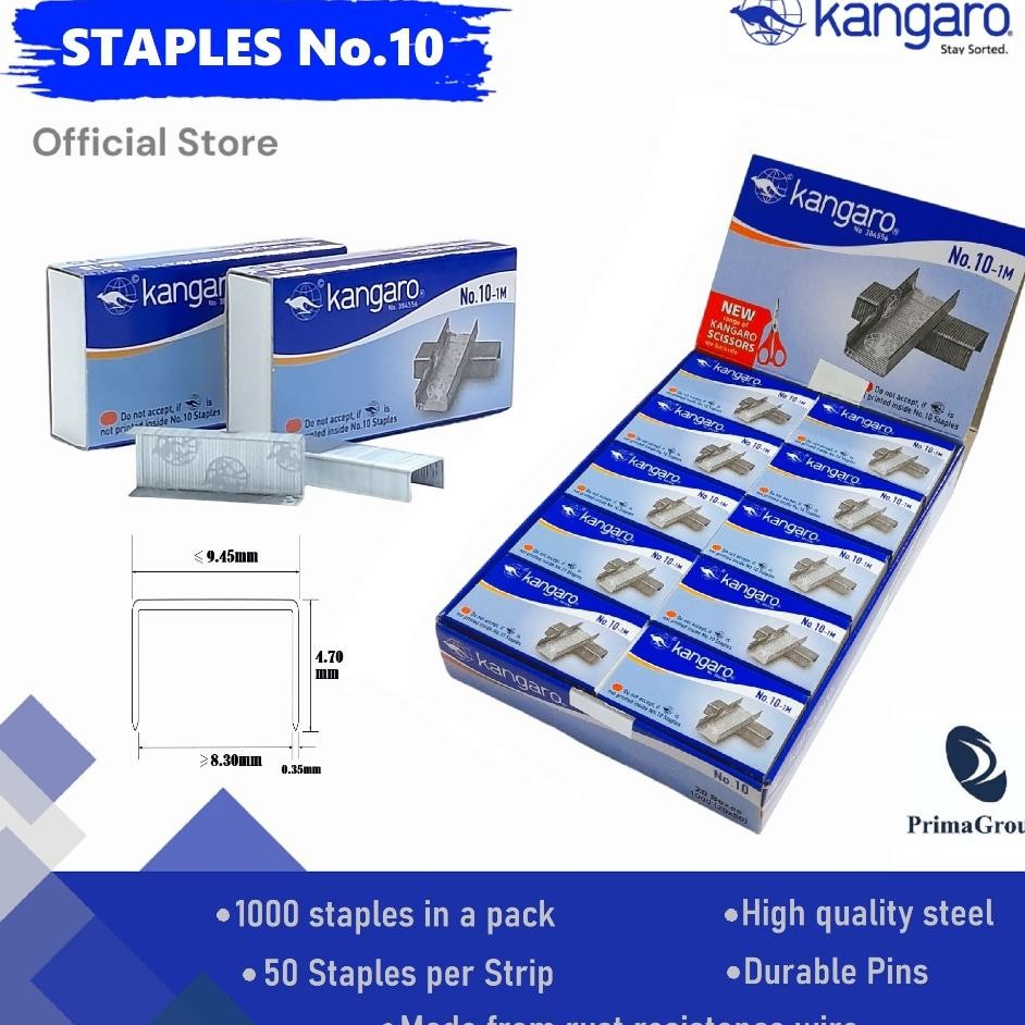 

Isi Hekter Isi Jepretan Isi Staples Besar No.3 Isi Stapler Isi Staples Kecil No. 10 Kangaro