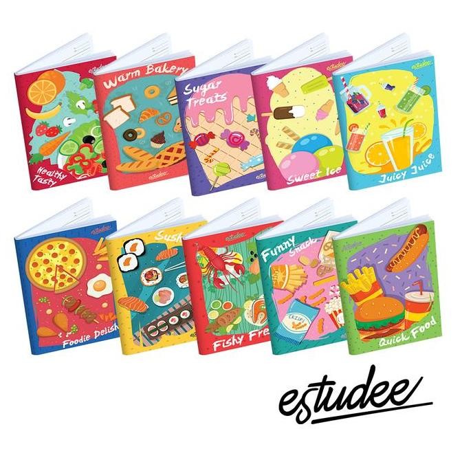 

READY ESTUDEE E BUKU TULIS KWARTO 58 LEMBAR FOOD SERIES ISI 10 BUKU SEKOLAH