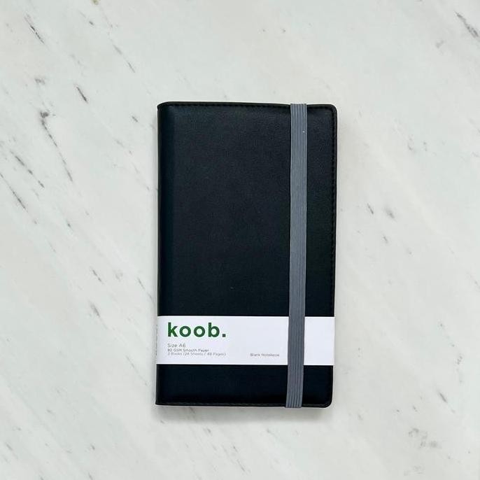 

READY KOOB A603D NOTEBOOK SOFTCOVER A6+ BUKU TULIS POLOS BLANK DETACHABLE ELEGAN