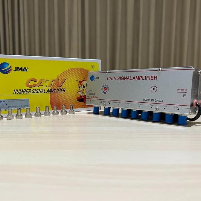 Booster Antena Tv Splitter Signal Amplifier 8 Way 20 Db Jma-1020Mk8