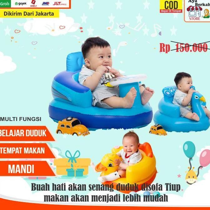 Sofa Kursi Tempat Duduk Bayi Model Pompa Tiup Bebek Seat Mobil Merak