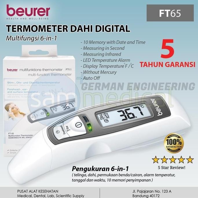 Promo Termometer Digital Multifungsi/Beurer Ft65/Termometer Dahi Dan Telinga