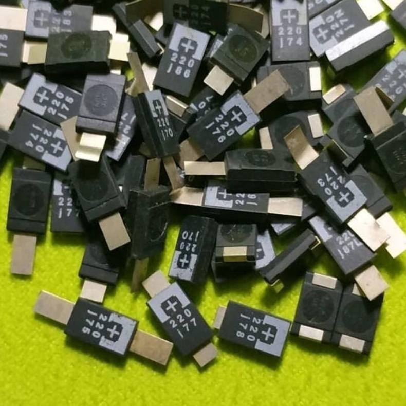 DF378>> Kapasitor capasitor tantalum 220uf 220 uf 6.3v original product nec tokin