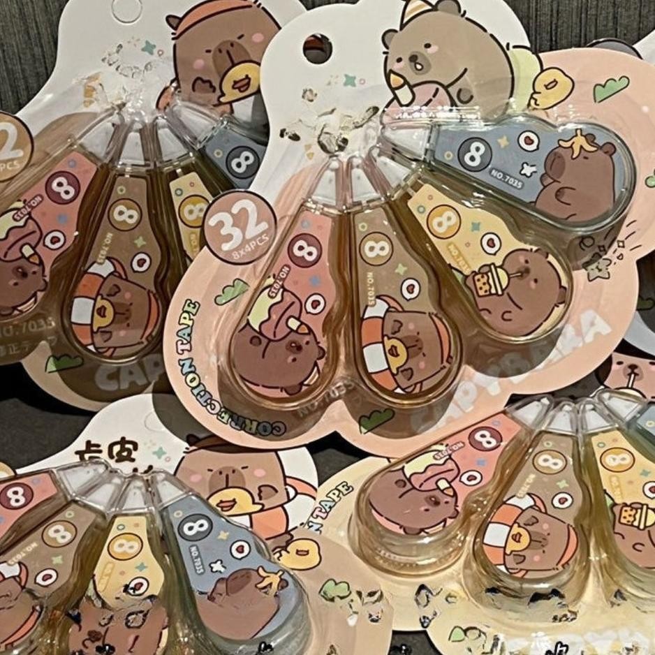 

Doodledreams Correction Tape Capybara Isi 4 Pcs Tipex Lucu Alat Tulis Sekolah